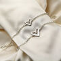 Sterling Silver Dragon Tail Heart Bracelet, thumbnail 4 of 4