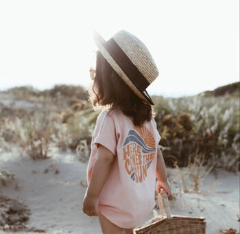 Pink 'Here Comes The Sun' Short Sleeve Summer Romper, 4 of 5