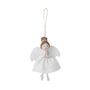 Brown Haired Felt Angel Hanging Decoration, thumbnail 2 of 4