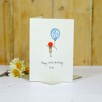 Personalised Handmade Button Balloon Birthday Card, 5 of 7