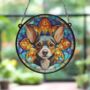 Chihuahua Black Stained Glass Effect Suncatcher, thumbnail 5 of 6