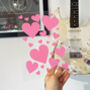 Plaque Hearts Clear Acrylic Vinyl Decor, thumbnail 3 of 7