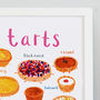 Tarts Food Art Print, thumbnail 2 of 2