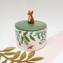 Porcelain Jar With Fox Lid, thumbnail 5 of 6