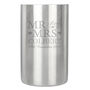 Personalised Mr And Mrs Stainless Steel Wine Cooler, thumbnail 3 of 3