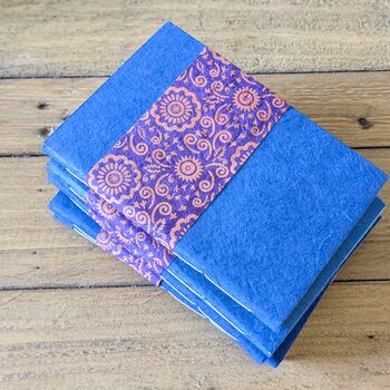 Colourful Nepali Lokta Paper Notebooks A6, Fair Trade, 6 of 8