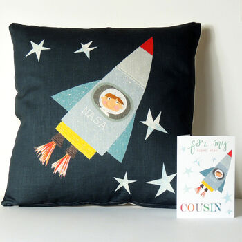 Rocket Cousin Greetings Card, 3 of 5