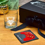 Personalised Gamer Whiskey Glass Tumbler Gift Set, thumbnail 2 of 8