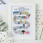 Personalised Road To Graduation Print, thumbnail 1 of 5