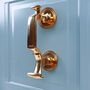 G Decor The Windsor Polished Brass Door Knocker Elegant Front Door Hardware Fitting, thumbnail 1 of 4