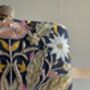 Valleta Blue Embroidered Clutch Made To Order, thumbnail 7 of 9
