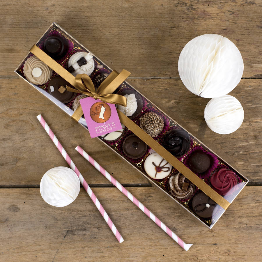 Handmade British Chocolate Box By Ocean Blue Candy | notonthehighstreet.com