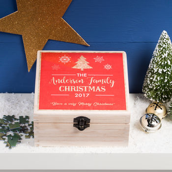 Luxury Boxed Personalised Christmas Jigsaw, 2 of 3