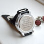 Personalised Engraved Wrist Watch With Grey Numbers, thumbnail 2 of 3