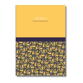 Bright Yellow Lined Journal, 3 of 6