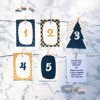 Kindness Christmas Countdown Advent Bunting, 2 of 3