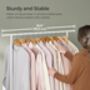 Portable Clothes Rack Metal Clothes Rail Storage Shelf, thumbnail 6 of 12