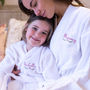 Personalised Embroidered Matching Towelling Bath Robes, thumbnail 1 of 7