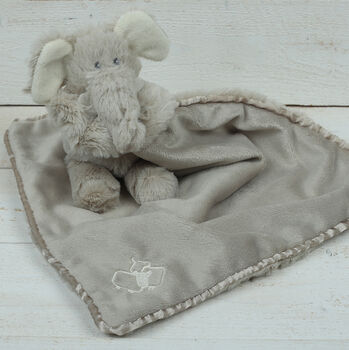 Elephant Toy Baby Soother Comforter, 2 of 2