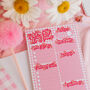 Pink Gingham Self Care Notepad Gift Set, thumbnail 3 of 10