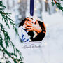 Personalised 1st Christmas Engaged Couples Decoration, thumbnail 6 of 8
