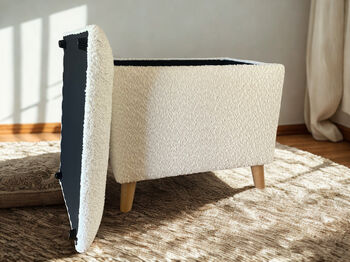 Bouclé Dressing Table Stool, 3 of 6