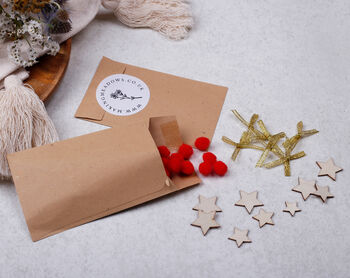 Diy Make Your Own Christmas Greeting Card Making Kit With Elves, 10 of 11