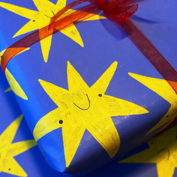 Smiley Star Wrapping Paper, 4 of 5