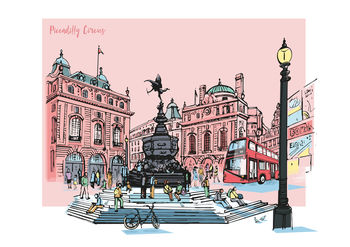 Piccadilly Circus Card, 2 of 2
