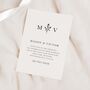 Minimal, Monogram Wedding Invitations, thumbnail 1 of 4