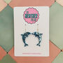 Mini Dolphin Glitter Resin Earrings, thumbnail 1 of 4
