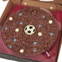 Football Blue 10inch Milk Chocolate Pizza, thumbnail 1 of 2