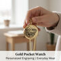 Personalised The Balmoral Pocket Watch With Case A Birthday And Anniversary Gift, thumbnail 6 of 12