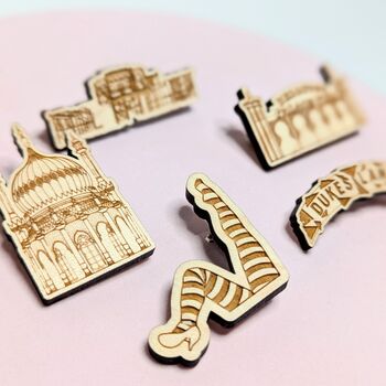 Brighton Landmarks Mini Brooch Pavilion West Pier, 8 of 9