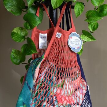 French Cotton Net Shopping Bag – Brique, 6 of 6