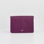 Floral Engravings Plum Crossbody Handbag, thumbnail 4 of 8