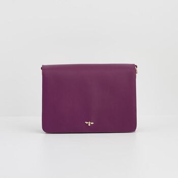 Floral Engravings Plum Crossbody Handbag, 4 of 8