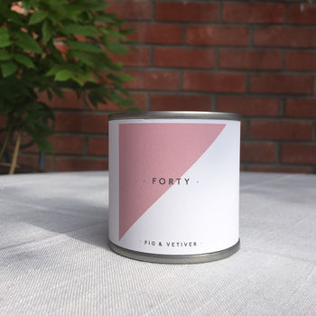 Geometric Pattern Birthday/Thank You Soy Scented Candle, 7 of 12