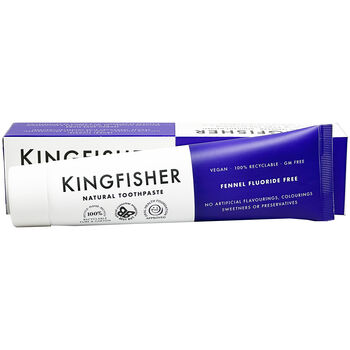 Kingfisher Fennel Toothpaste Fluoride Free 100ml Pack Of Four, 2 of 3