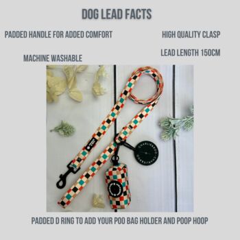 Patchwork/Plaid Dog Collar And Lead Set, 6 of 6