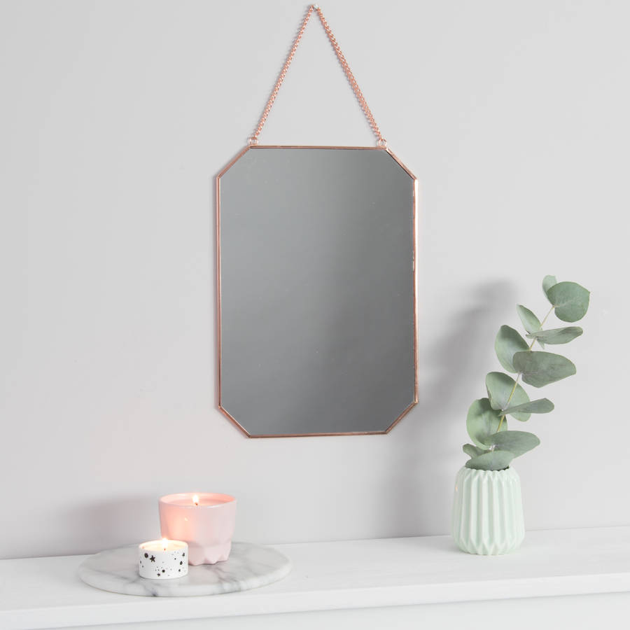 Rectangular Copper Mirror By all things Brighton beautiful ...