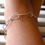 Silver Tear Drop Anklet, thumbnail 1 of 4
