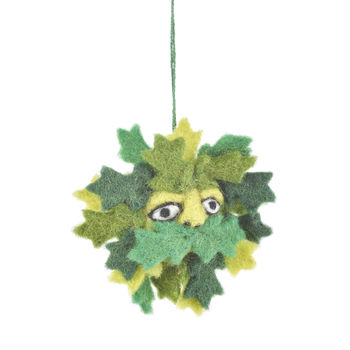 Green Man Fair Trade Handmade Felt, 2 of 3