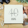 Personalised 40th Birthday Square Photo Album, thumbnail 1 of 6