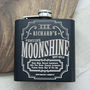 Personalised Moonshine Vintage Hip Flask, thumbnail 2 of 2