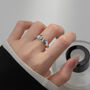 Sterling Silver Adjustable Hug Ring, thumbnail 1 of 5