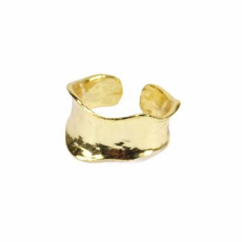 Adjustable Irregular Rings, Gold Vermeil 925 Silver, 6 of 11