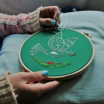 Christmas Dove Embroidery Kit, 4 of 5