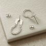 Sterling Silver Arch Chain Earrings, thumbnail 5 of 6