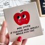 Personalised Apple Teacher Coaster Thank You Gift, thumbnail 2 of 2